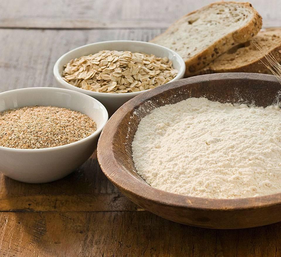 Le farine del pane del panificio